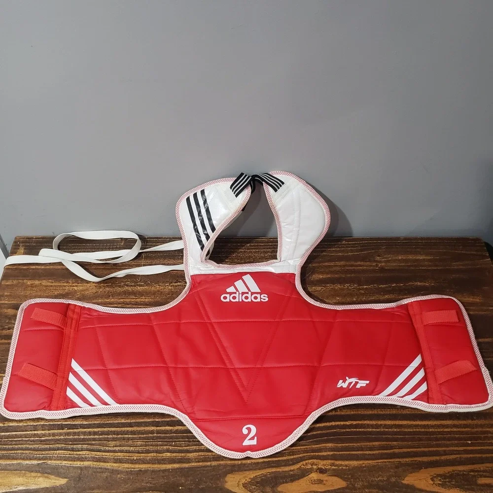 Adidas Chest Guard Unisex S ADITAP01 Blue Red Good Reversible WTF Taekwondo